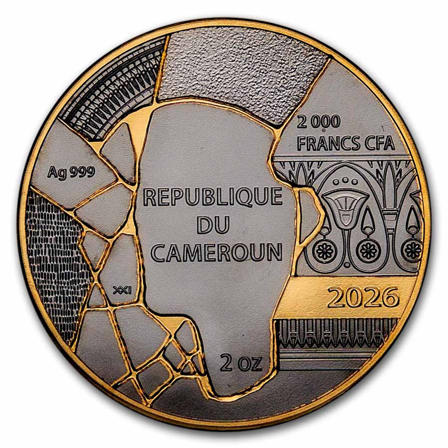 2026 Republic of Cameroon 2 oz Silver Kintsugi Art: Nefertiti | eBay